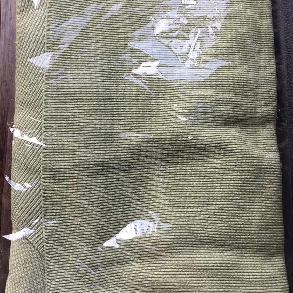 (Last 1) High quality sweater wrap dress GREEN - Picture 5 of 8